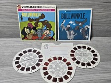 1962 Bullwinkle View Master Packet B515 3 Reel Set  Book Fractured Fairy Tales