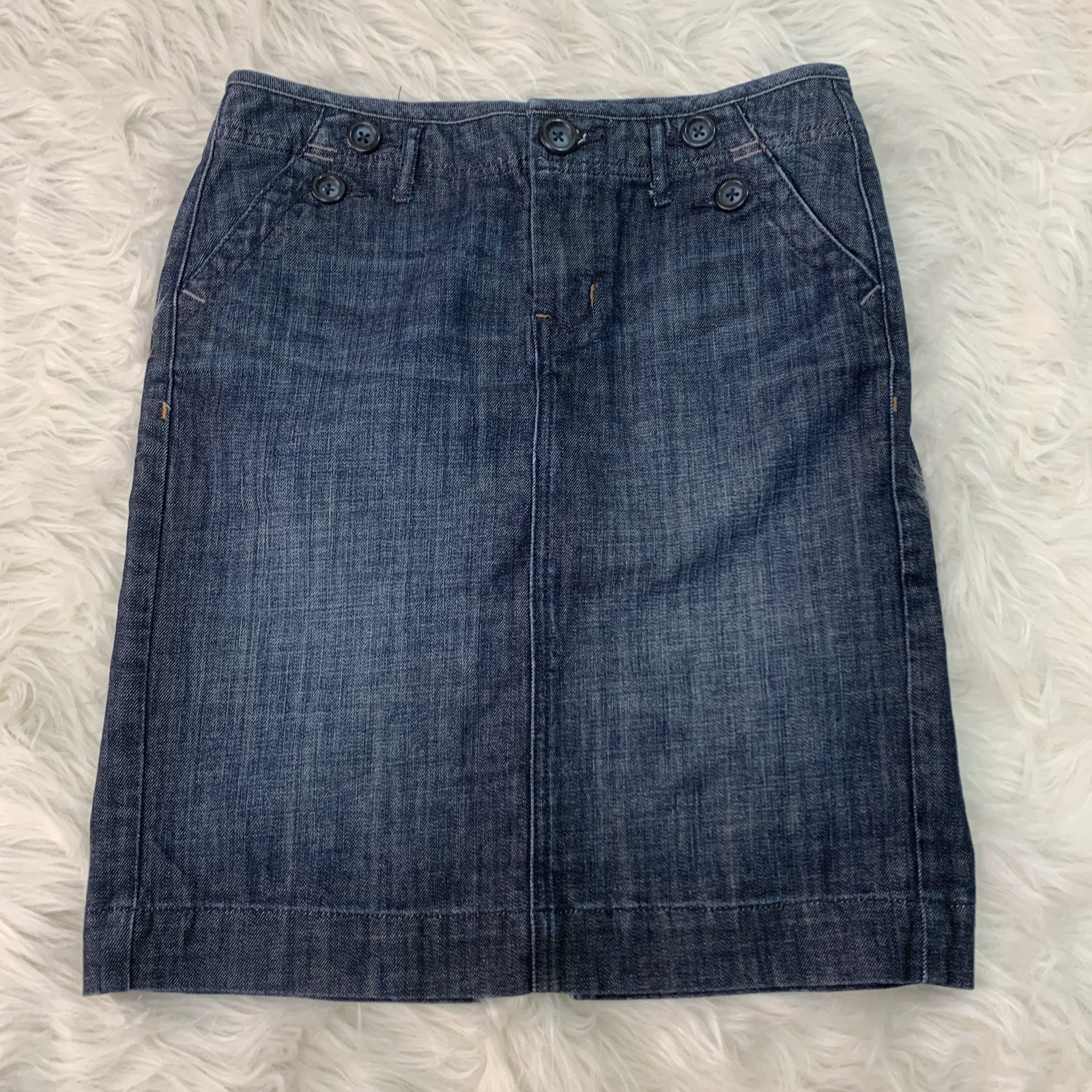 gap 1969 denim mini skirt size 2