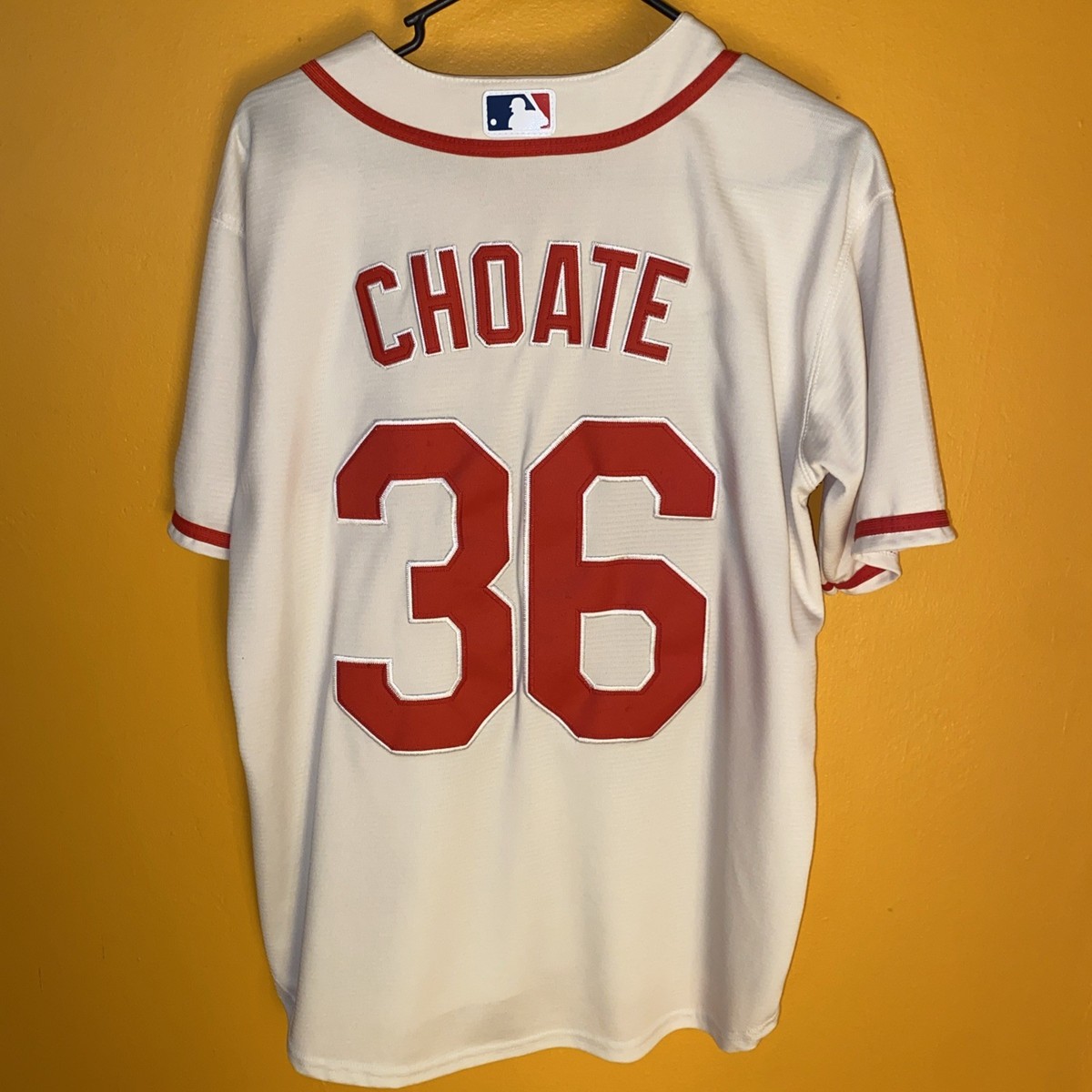 St Louis Cardinals Jersey Mens Medium beige MLB Majestic CoolBase