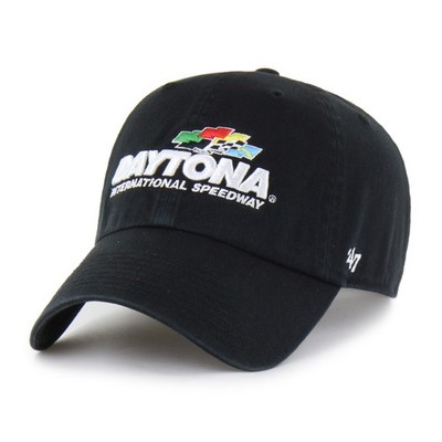 '47 Brand Cap NASCAR Daytona International Clean Up Black Basecap Logo Stickerei