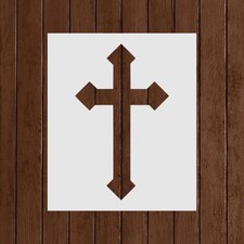 Cross Stencil - Reusable Cross Stencil - DIY Craft Stencil, Painting Stencil, L