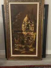Rare CAROLYN HUMPHREYS Original Oil Painting Signed, Framed “ Mission Bell”