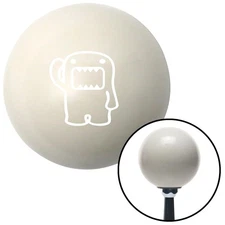 White Domo Classic Ivory Shift Knob w/ M16x1.5 Insert Shifter Auto Manual Brody