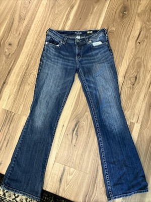 Silver Low Rise Suki Bootcut Jeans Women's