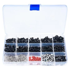 601pcs Universal RC Screw Kit Screws Assortment Set, Hardware Fasteners for A...