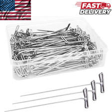 100/200Pcs Sewing T Pins 2 Stainless Steel Wi...