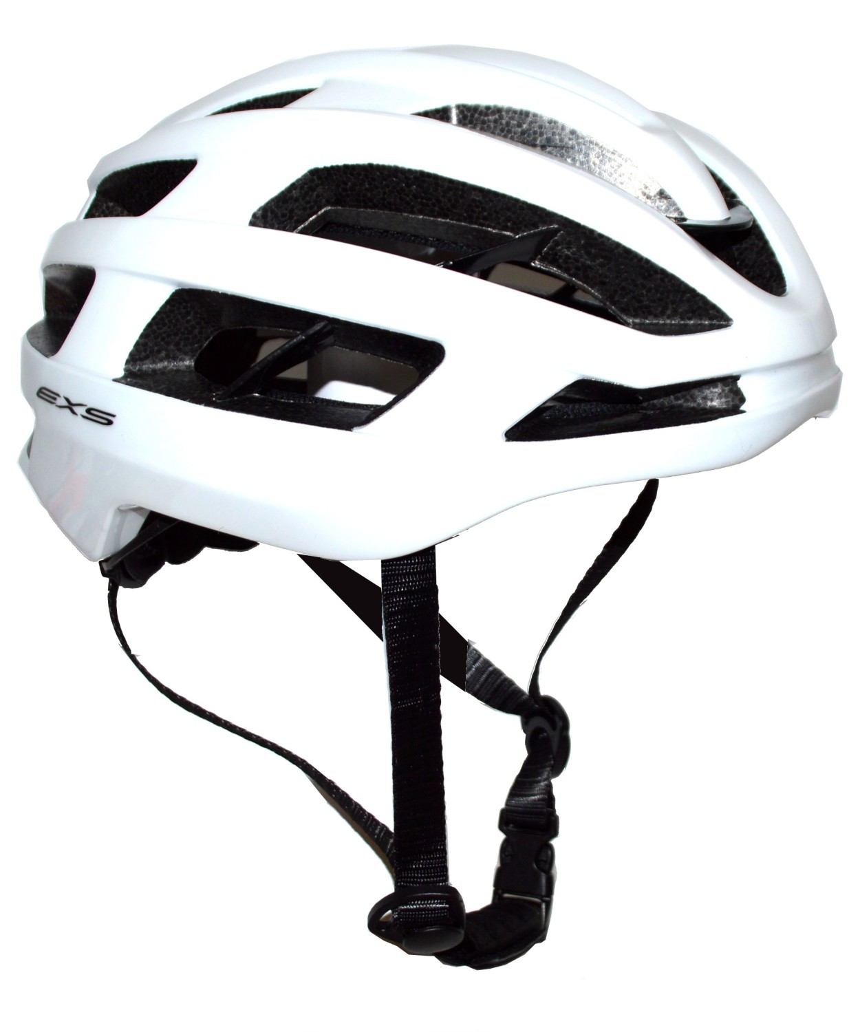 Casque route blanc anti-transpiration ajustable de taille L