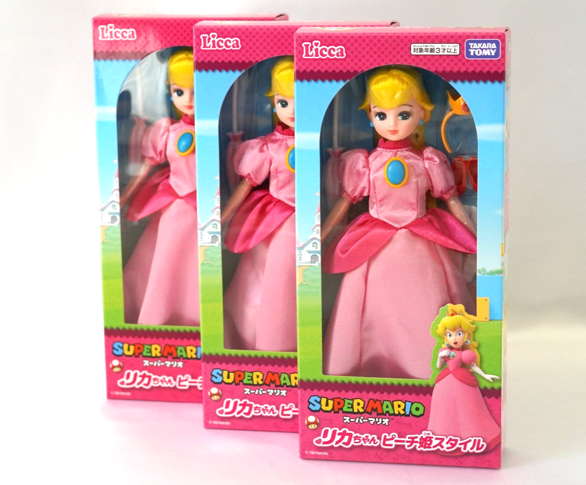 Takara Tomy Licca-chan Super Mario Licca-chan Princess Peach Style