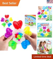 Eco-Friendly Montessori Color Sorting Toys - Enhance Toddler Skills and Play