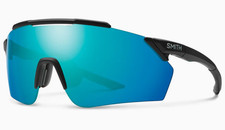 NEW Smith Ruckus Sunglasses-Matte Black-Chromapop Opal Mirror Lens Clear