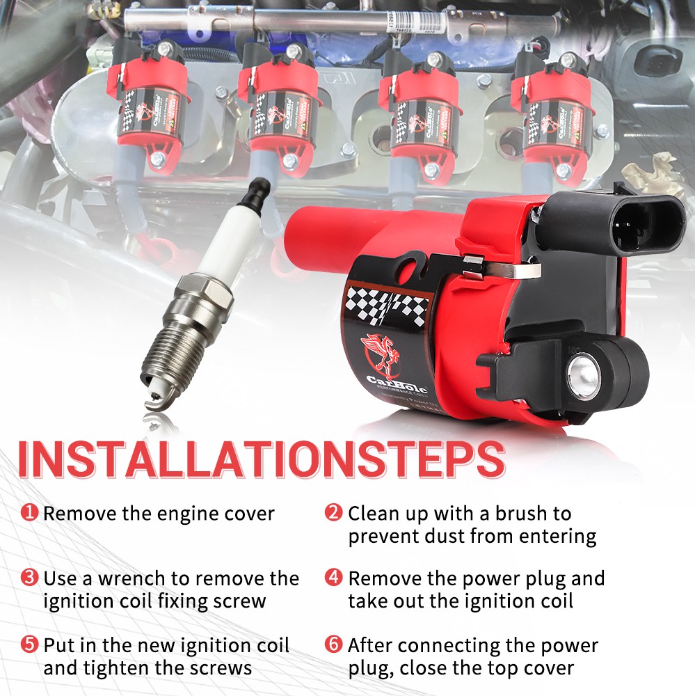 8Pack Ignition Coil & Spark Plug & Wires set for GMC Chevy Silverado Tahoe UF414