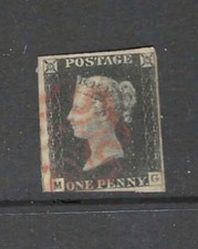 GREAT BRITAIN 1840 Penny Black Used (May 539)