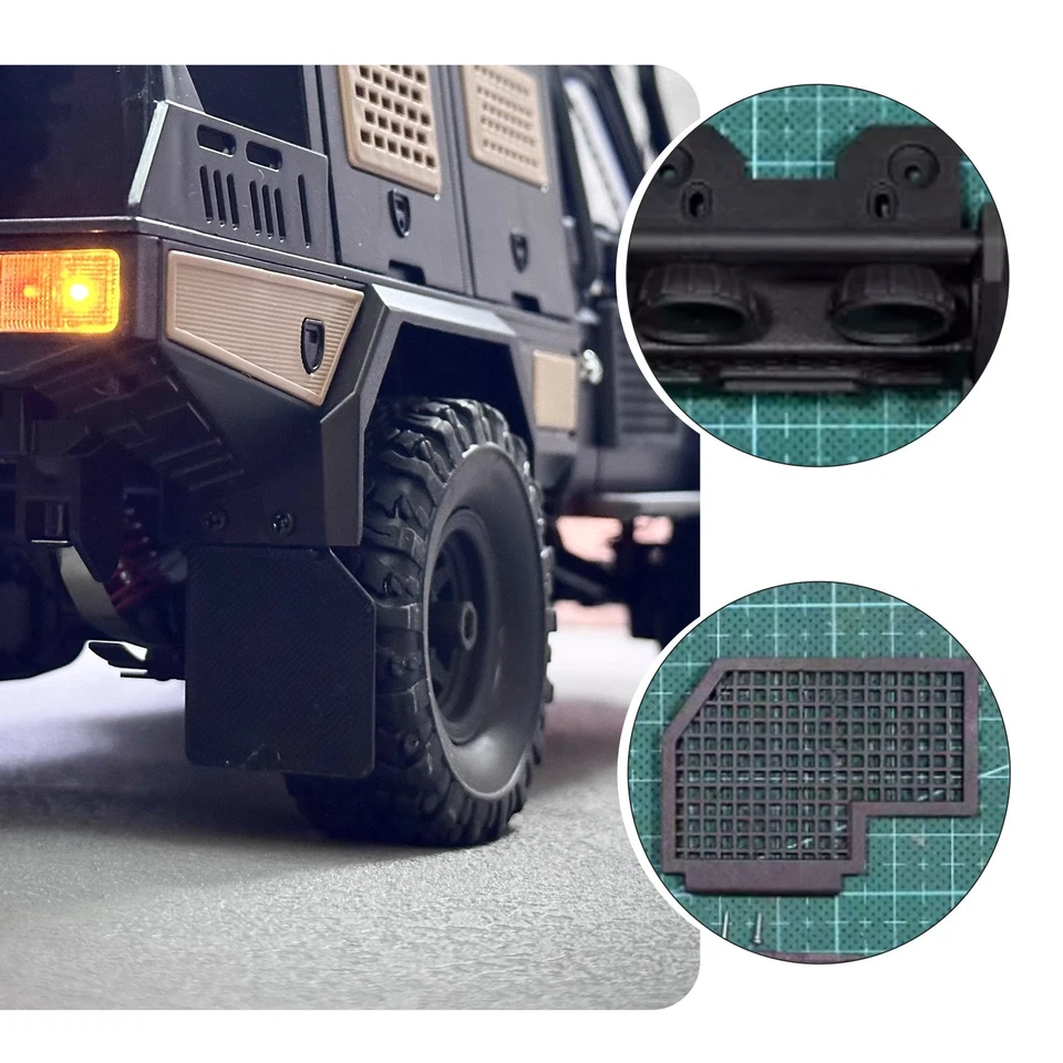 DIY Parts Modified Accessories for MN1/12 MN82s MN-82s Truck 1:12 RC Car - Image 4 of 4