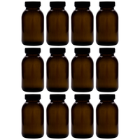 12X 500Ml Weithalsglas Braunglas Mit Schraubverschluss FüR ÖL