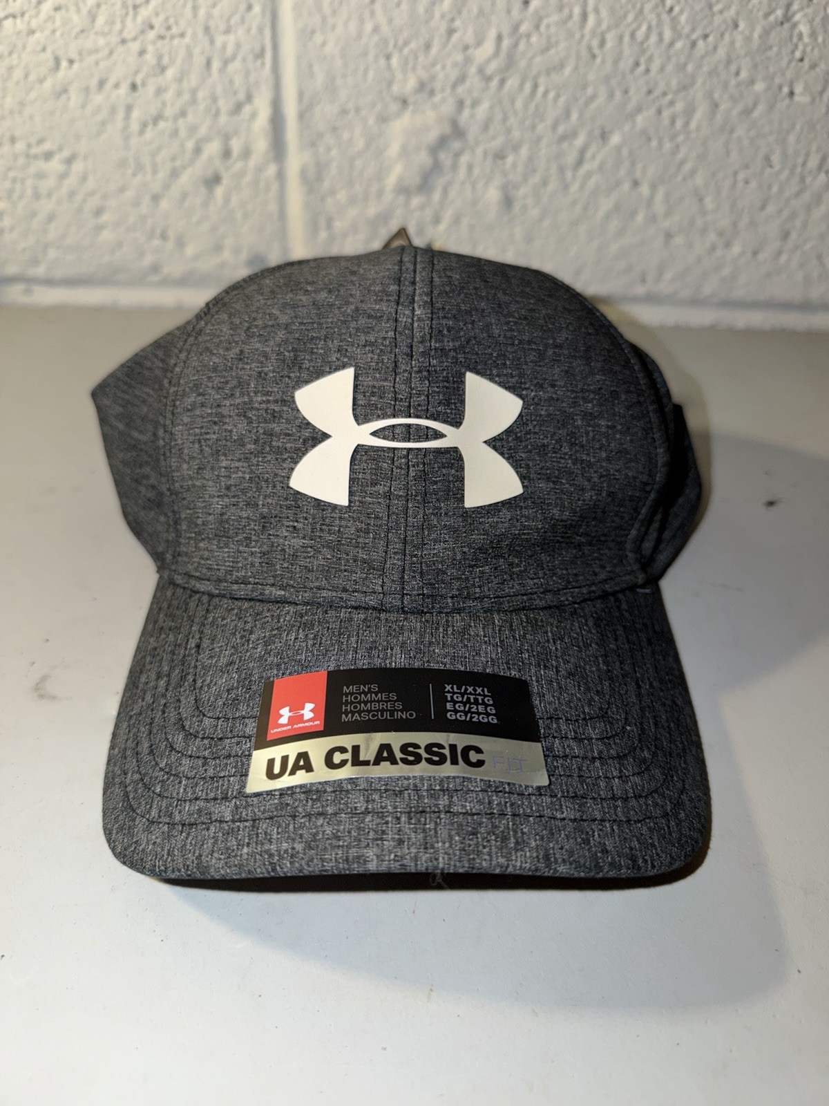 NEW Under Armour Men&rsquo;s UA Classic Fit Cap Gray  XL / XXL Water Resistant Hat