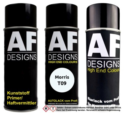 Kunststoff Spraydosen Set für Morris T09 Mint White Stoßstange