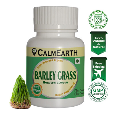 Orge Grass Organic points de vente Capsule 500mg Hordeum vulgare Superfood Energy Free Ship A+