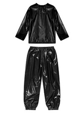 Kids Sweatsuit Jogger Outfit Crewneck Top And Ttousers School Shirt With Pants