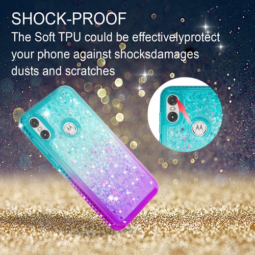 For Motorola One Case,P30 Play Case Bling Sparkly Diamond Glitter For Girl Women - 第 22/26 張圖片