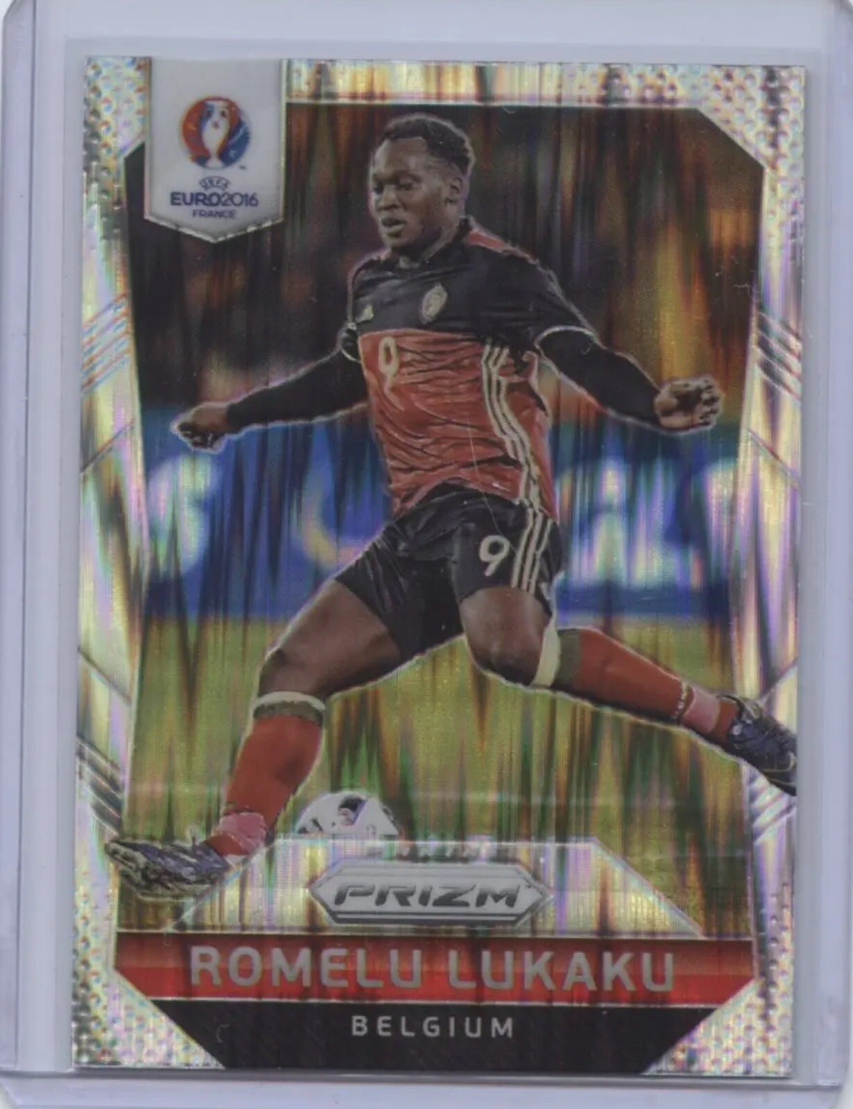 2016 Panini Prizm UEFA Romelu Lukaku Flash SP Belgium Euro Soccer No. 26