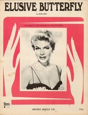 ELUSIVE BUTTERFLY - Bob Lind / Jane Morgan - Sheet Music