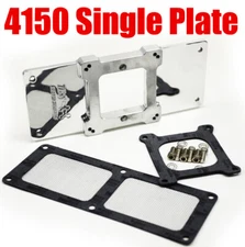BLOWER SHOP 4301 SINGLE 4150 BLOWER BILLET  SUPERCHARGER CARB TOP PLATE