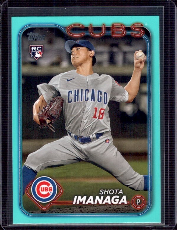 SHOTA IMANAGA 2024 Topps Series 2 #442 Aqua Parallel Rookie RC
