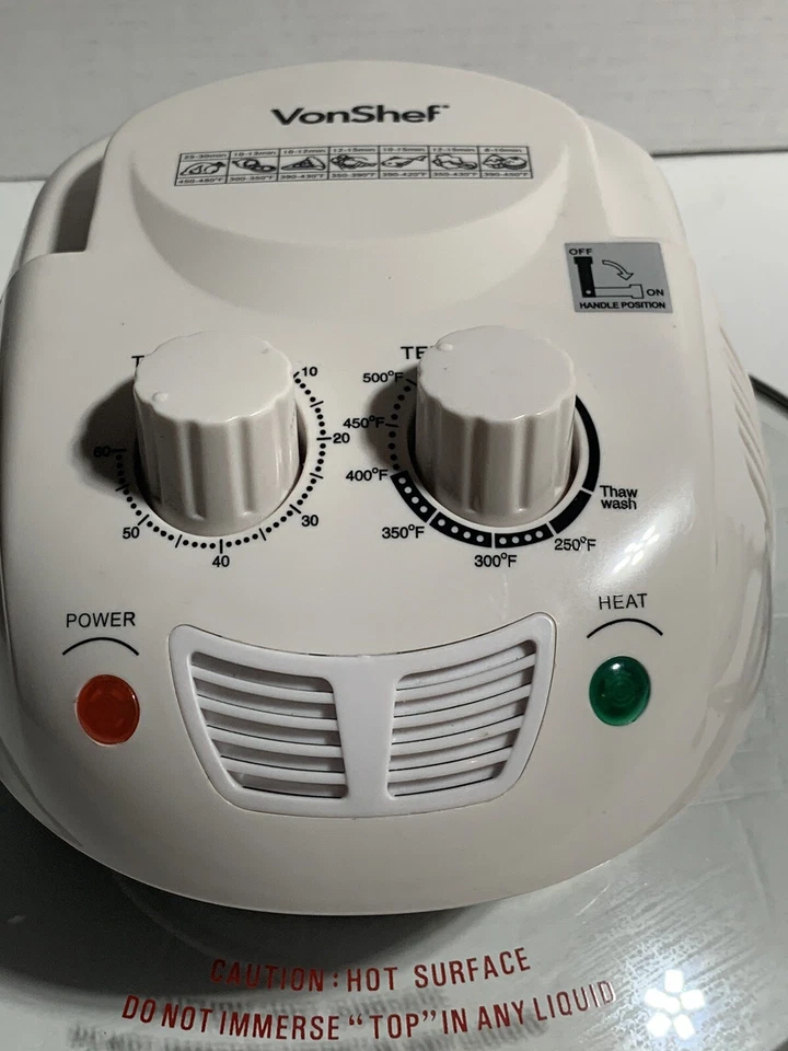 VONSHEF 07/009US DIGITAL HALOGEN OVEN WHITE 12L Cooker Top Only (REPAIR ONLY) - Image 3 of 4