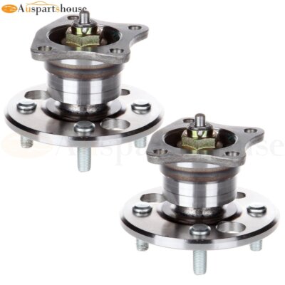 2 Rear Wheel Bearing & Hub 4 Lug For Toyota Corolla Chevrolet Prizm Geo Prizm