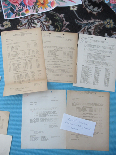 WWII Lotto 150+ Pgs Maggiore Jules W. Aubry anni 40-Ordini-Corsi-Paga-Esami-Altro - Foto 10 di 19
