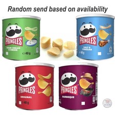 Pringles Crisps 40g Pack (Salt & Vinegar, Sour Cream & Onion, Original, BBQ)