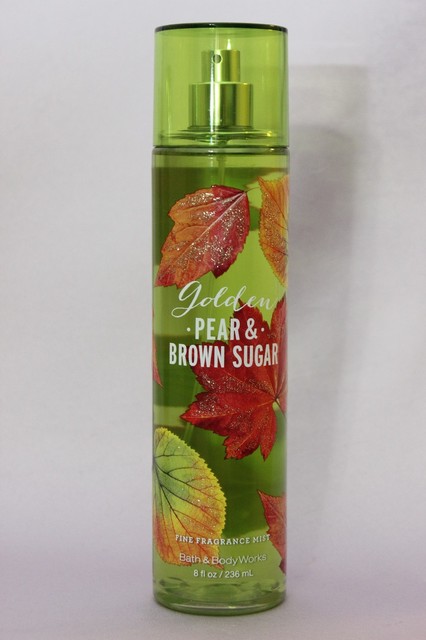 LOT 1 GOLDEN PEAR & BROWN SUGAR BATH & BODY WORKS BODY MIST FRAGRANCE SPRAY 8 OZ