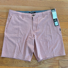 Men's O'Neill Reserve Light Check Above Knee 19" Hybrid Shorts 40" Hyperdry NEW