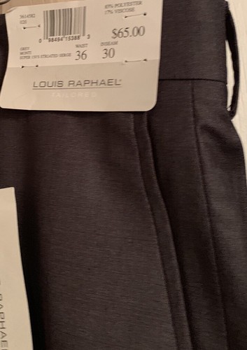 LOUIS RAPHAEL Gray Dress Pants - 36 X 30 - Picture 5 of 12
