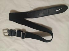 Nike Swoosh Belt Baseball Athletic Adjustable Elastic Stretch One Size black