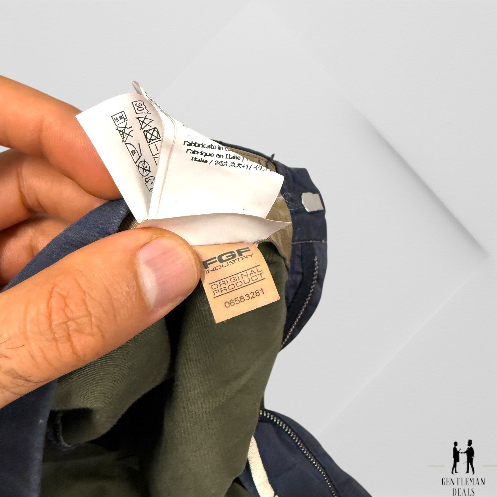 Cp Company Classic Slim Straight Chino Trousers Cotton Linen  36 x 34 Navy Blue thumbnail 14