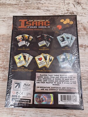 The Binding Of Isaac Four Souls With 3 Exclusive Cards Brand NEW Sealed  Game 846626027942| eBay