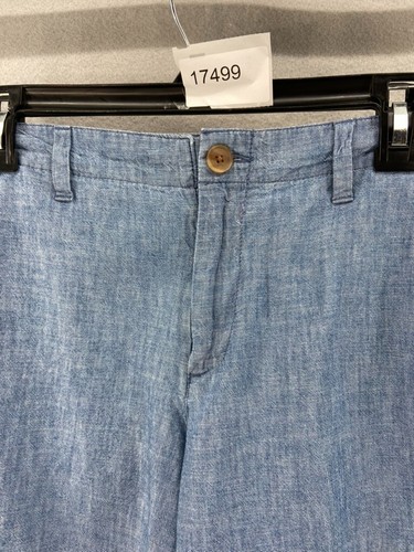 NUEVO CON ETIQUETAS GAP Pantalones Cortos Para Mujer Talla 6 Azul Ciudad Cortos Tiro Medio Algodón Cambray 5" Entrepierna - Imagen 13 de 13
