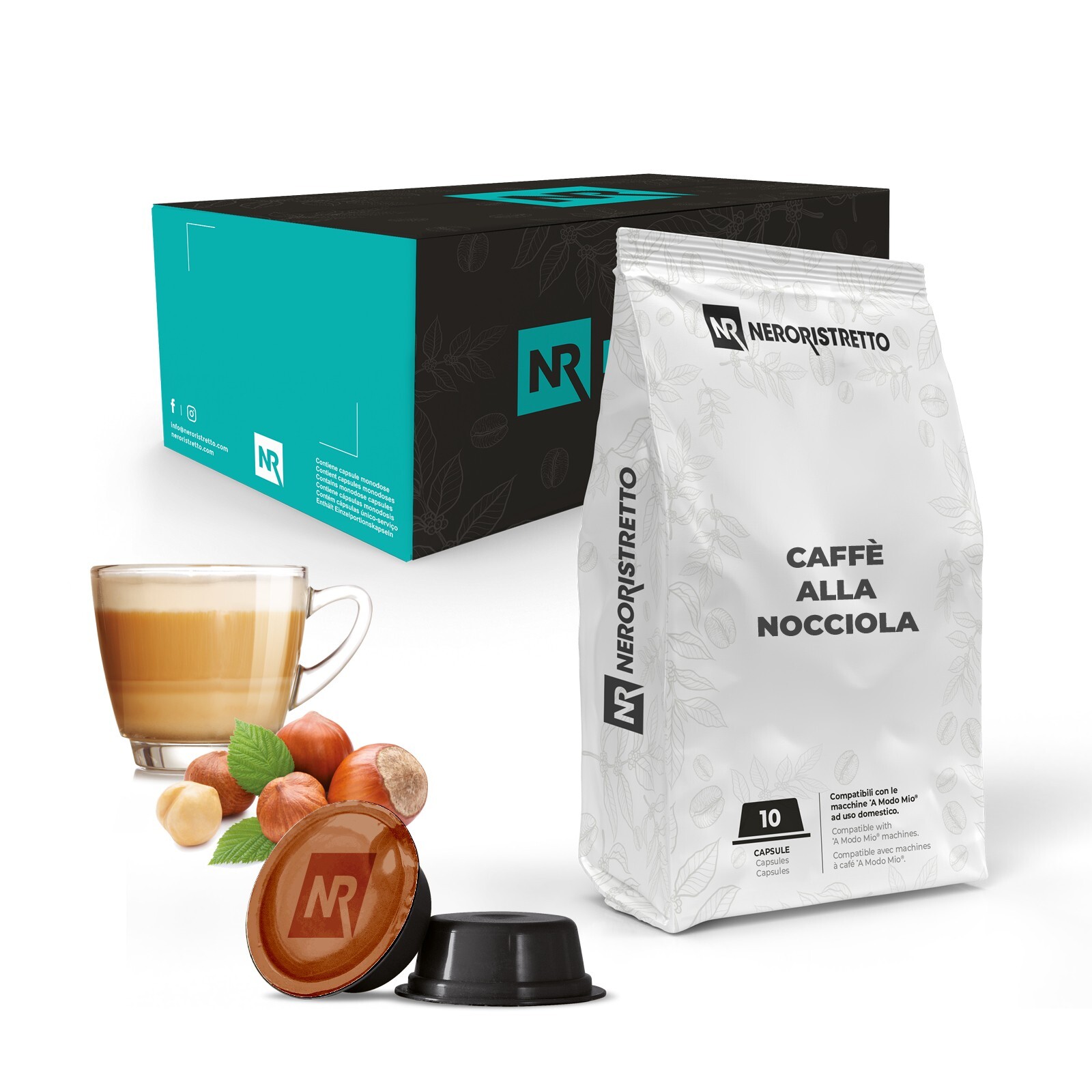 100 Cialde Capsule Caffè alla Nocciola Compatibili Lavazza A Modo Mio