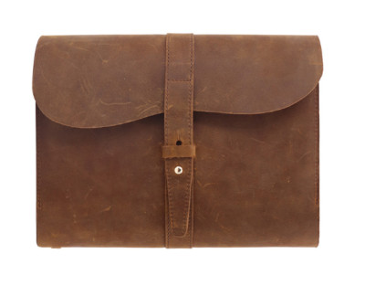 A5 Size Notebook Cover In Dark Brown Tumbled Leather (from Italy), Hobbies & Toys, Stationery - Foto 10