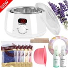 Waxing Kit Wax Heater Warmer Pot Machine Depilatory 5*Wax Bean Body Hair Removal