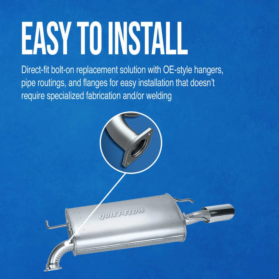 Exhaust Muffler-Quiet-Flow SS Right Walker 21407 fits 00-02 Lincoln LS — 第 2/4 张图片