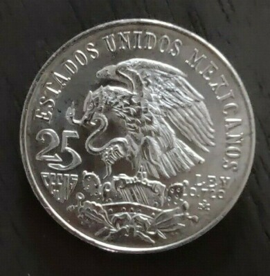 Mexico 25 pesos 1968 Olympics AU-UNC silver | eBay