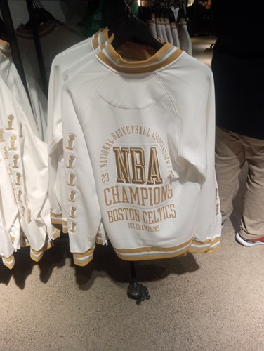 Boston Celtics Nike 2024 NBA Finals Champions Banner Authentic Showtime Jacket - Picture 8 of 9