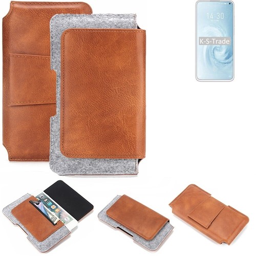 Étui De Ceinture Pour Doogee S41 Pro - Holster En Cuir Artificiel Et Feutre, Noir