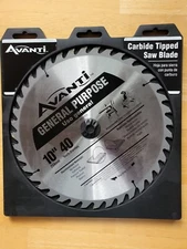 Avanti A1040X General Purpose Carbide Saw Blade, Silver, 10" x 40T
