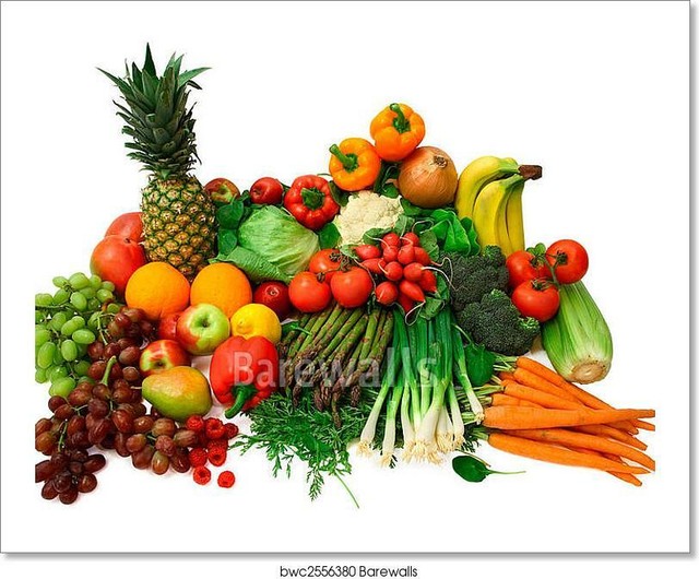 Fresh Vegetables And Fruits Art Print Home Decor Wall Art