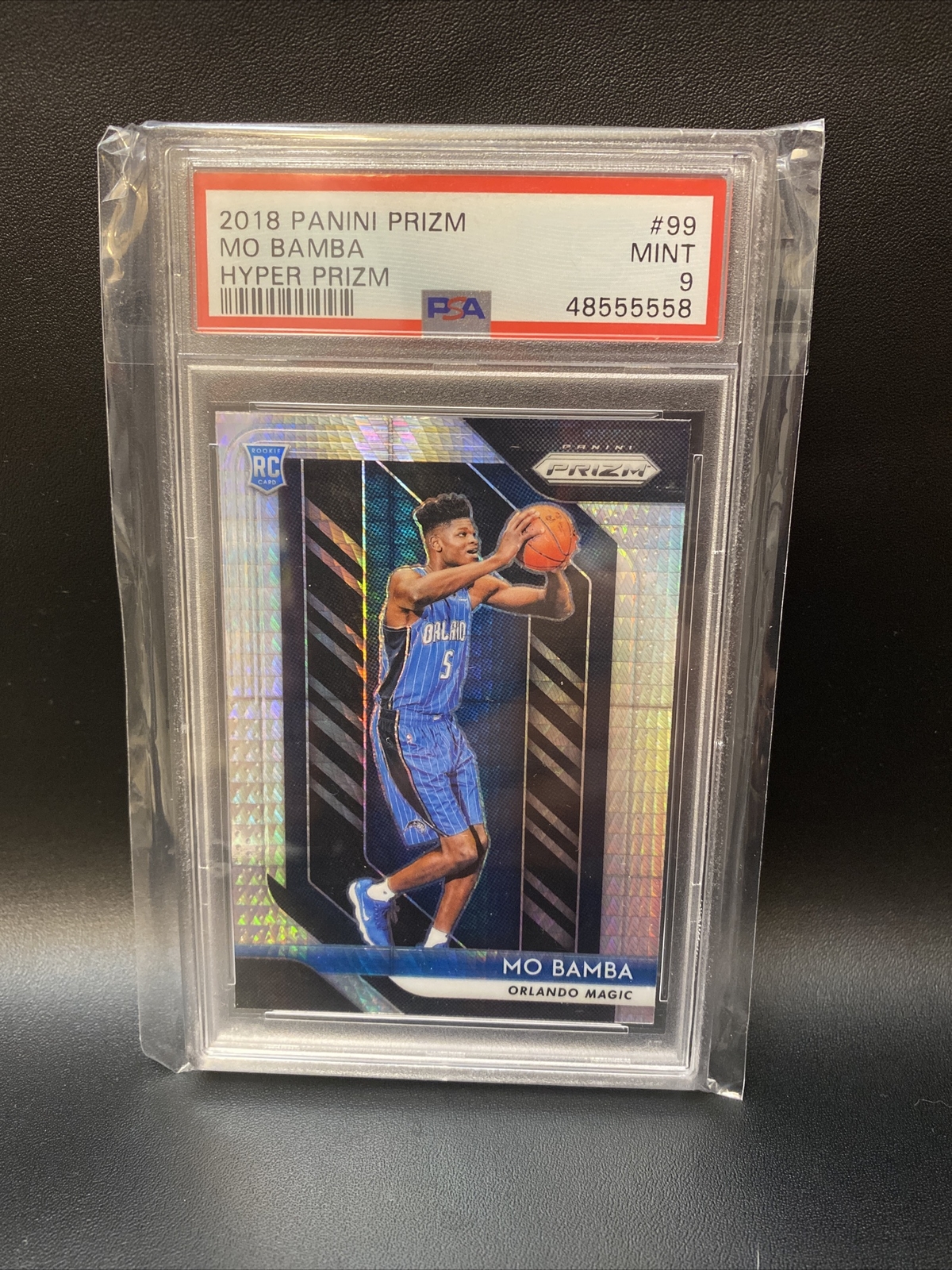 Mo Bamba Prizm 2018-19 Hyper Prizm PSA 9 Mint Magic Rookie Card
