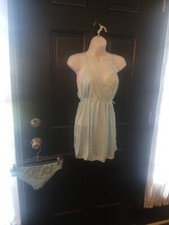 Vintage 1960s Light Blue Lingere Set Size M