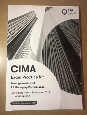 Cima BPP E2 Managing Performance - Exam Practise Kit